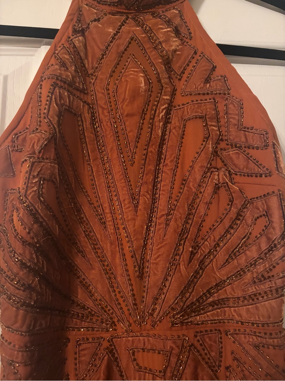 ASOS Rust Halter Midi Dress - Picture 5 of 9